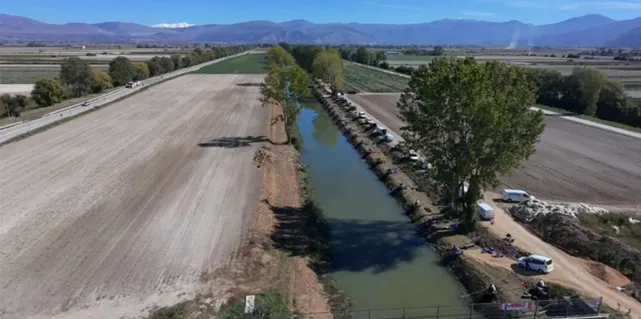 Canale 8000 Fucino campo gara FIPSAS Abruzzo durante il Trofeo Pesca al Colpo Serie A4