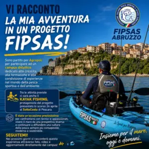Kayak Fishing con i ragazzi del Progetto FIPSAS nelle acque del Cilento.